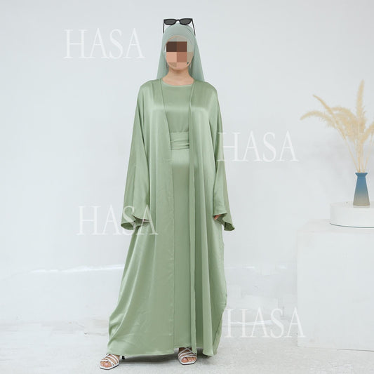 HA6575 Elegant Two-piece Cardigan Robe Set