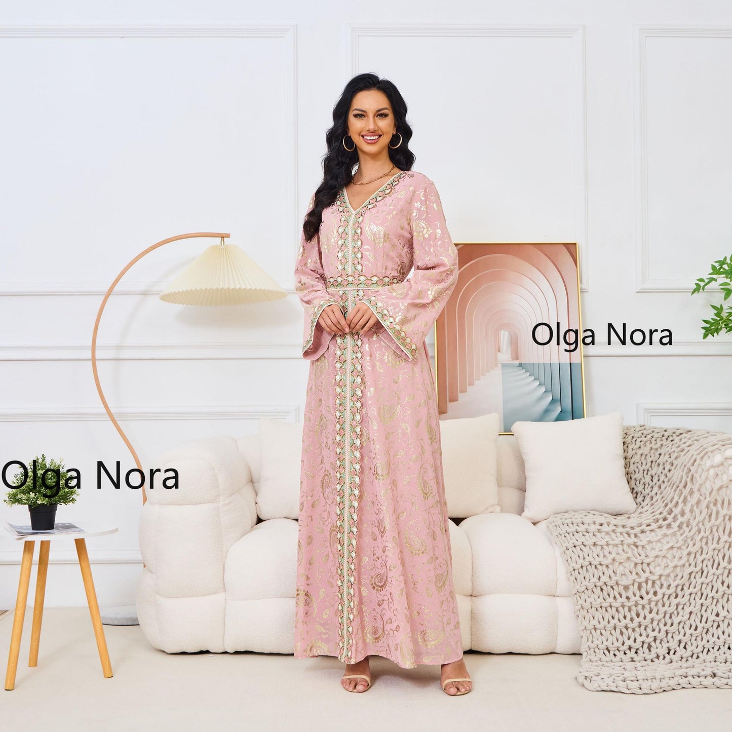 HS1328 Elegant and Slim-fitting Maxi Dress