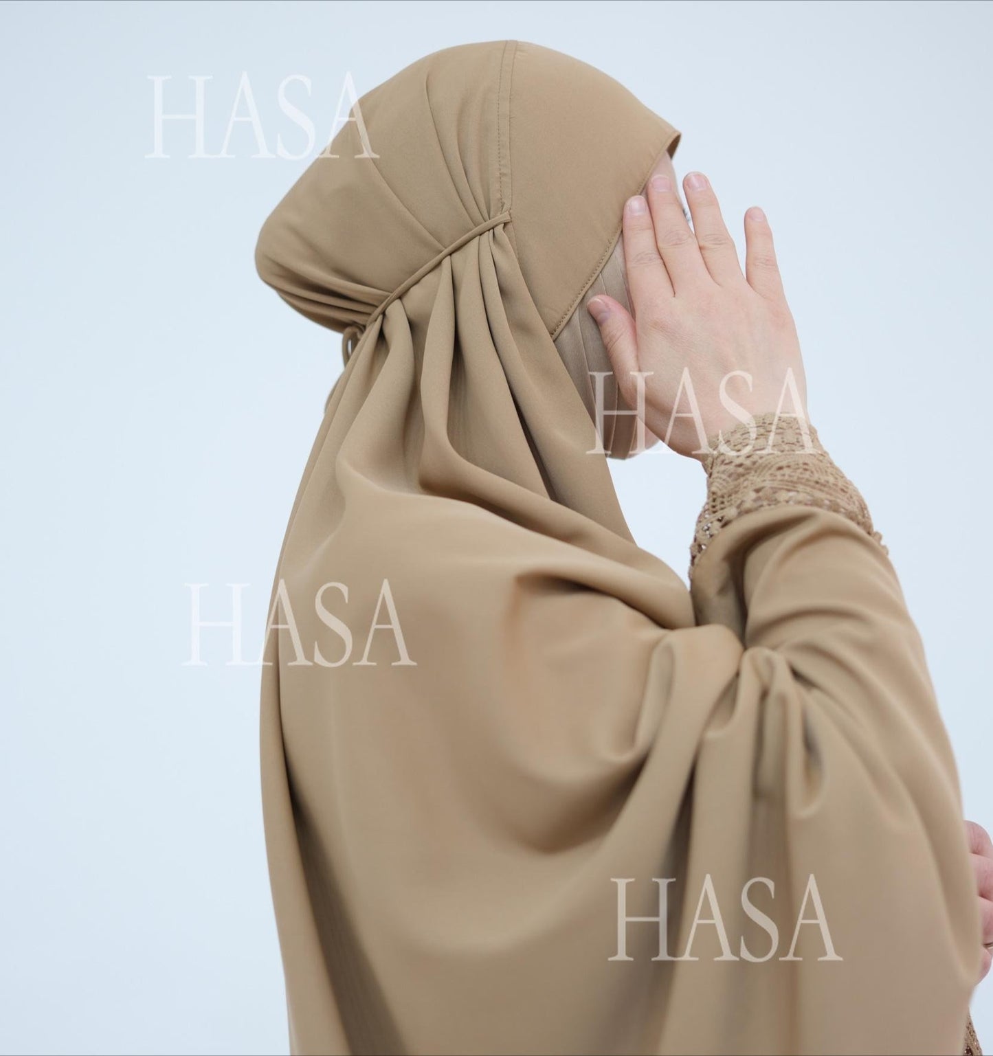 HA6615 Lace Prayer 4-Piece Set (Includes Prayer Mat and Storage Bag)