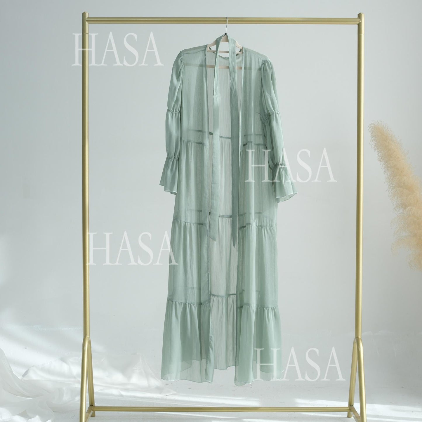 HA5880 Chiffon Texture Layered Design, A Two-way Dress Suitable for Both Daily and Formal Occasions