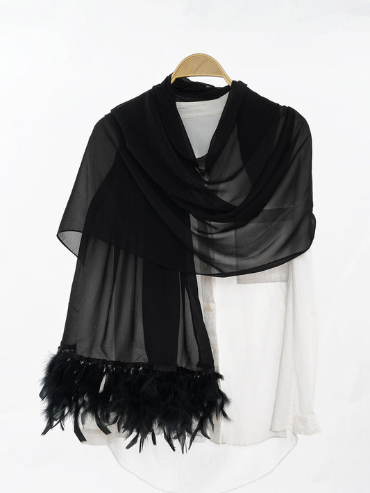 HAYA HA1146 Pure Color Chiffon Breathable Headscarf
