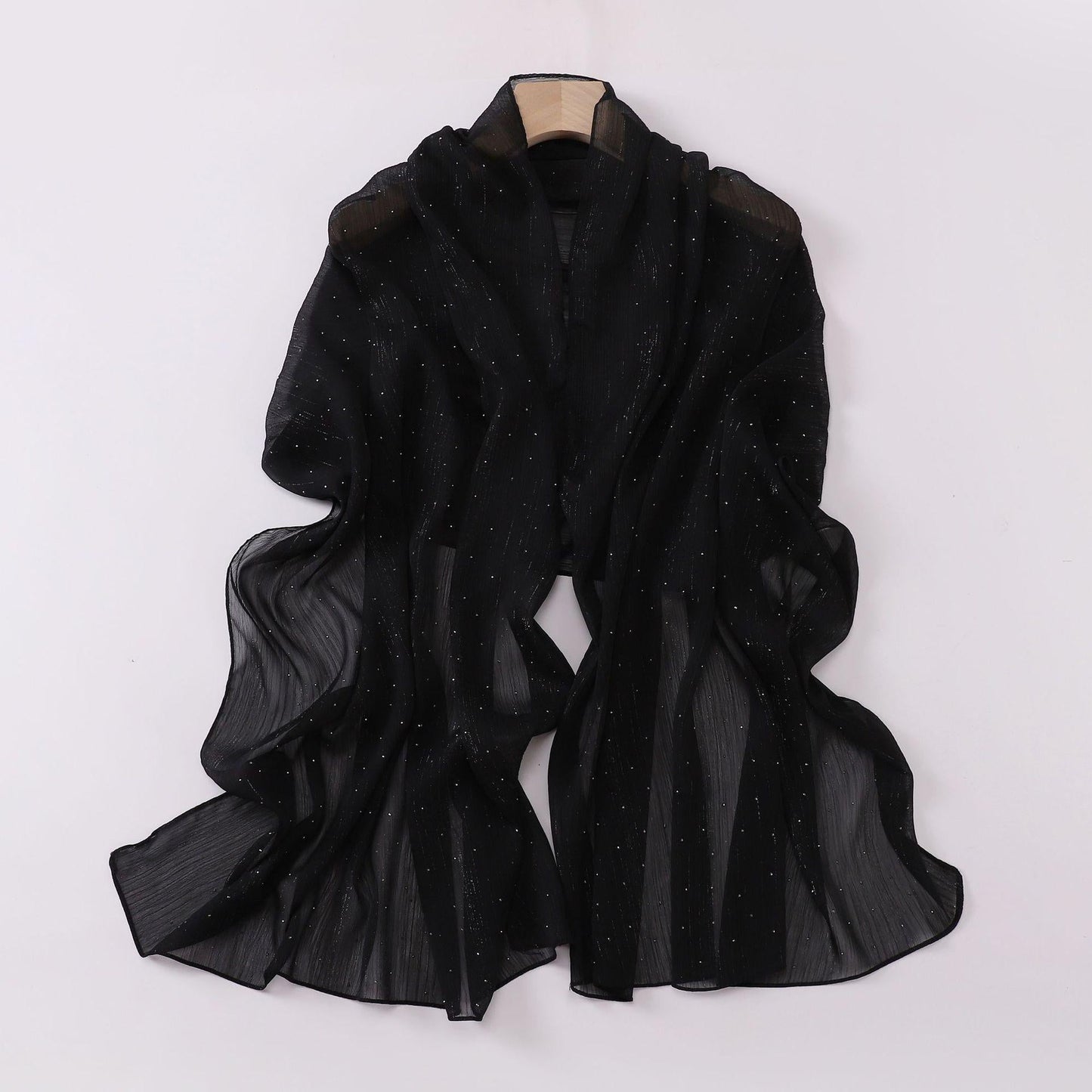 HAYA HA1114 All Over The Sky Hot Drilling Long Scarf Hijab