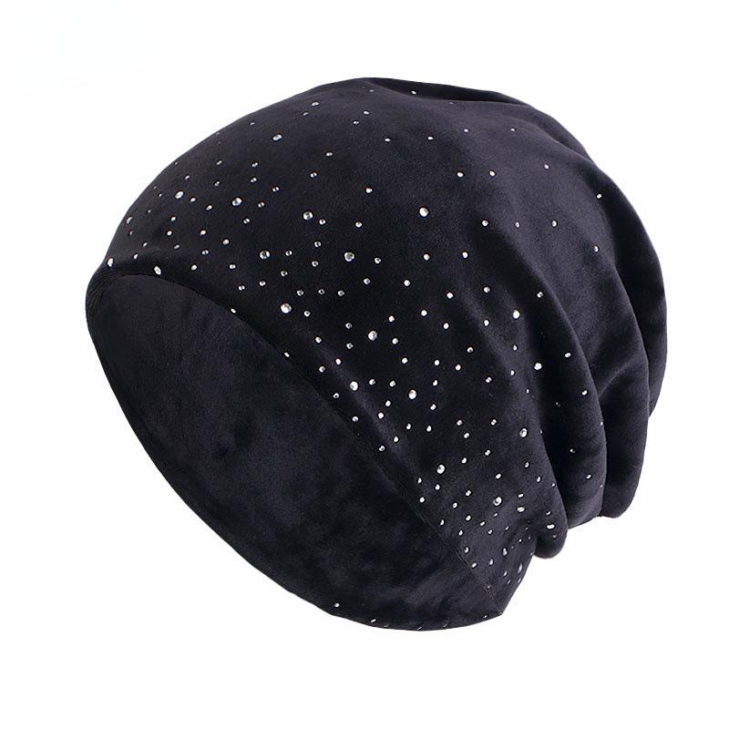 HAYA HA1091 Full Sky Star Diamond Muslim Headband Hat