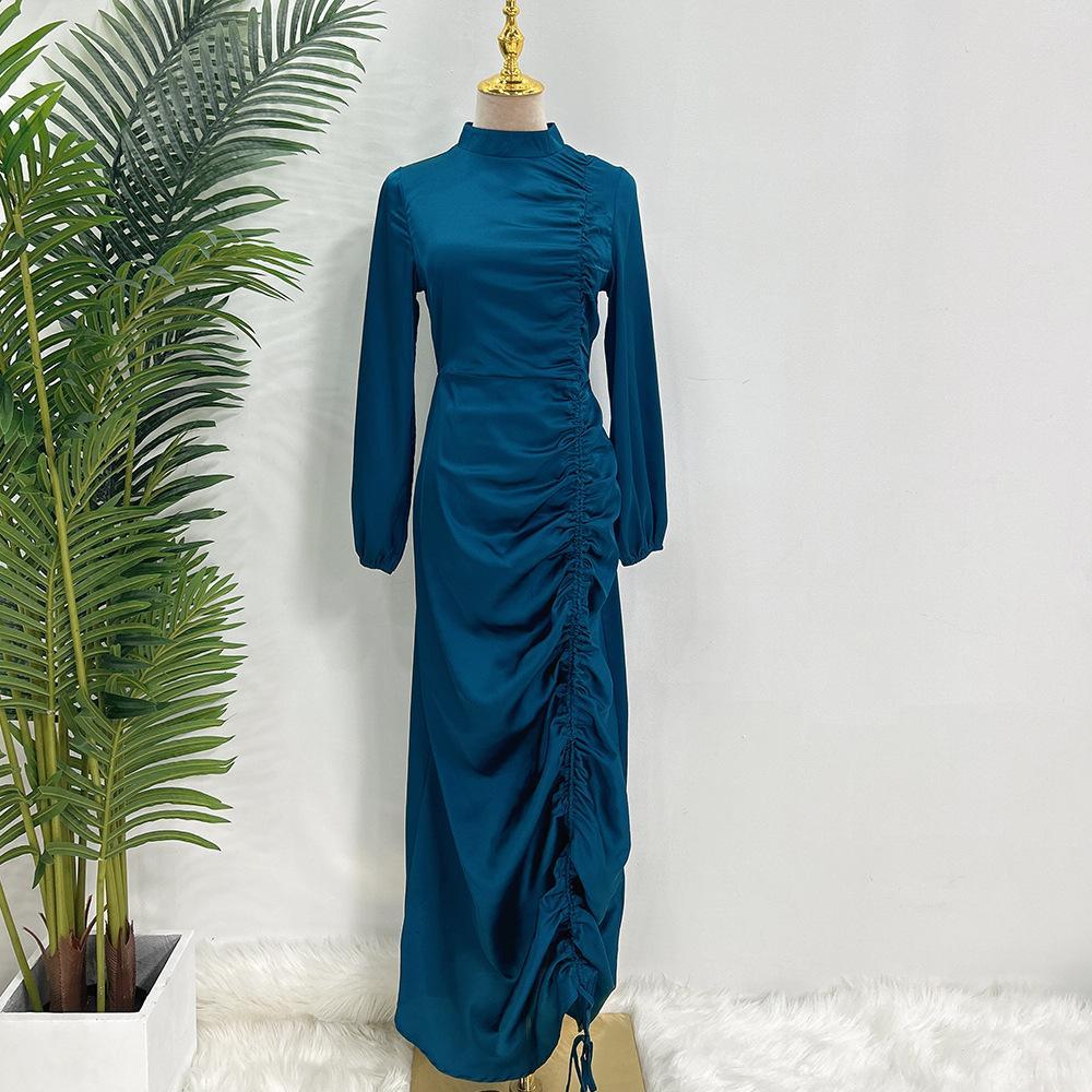 HAYA HAYA1045 Solid Color Large Robe Dress