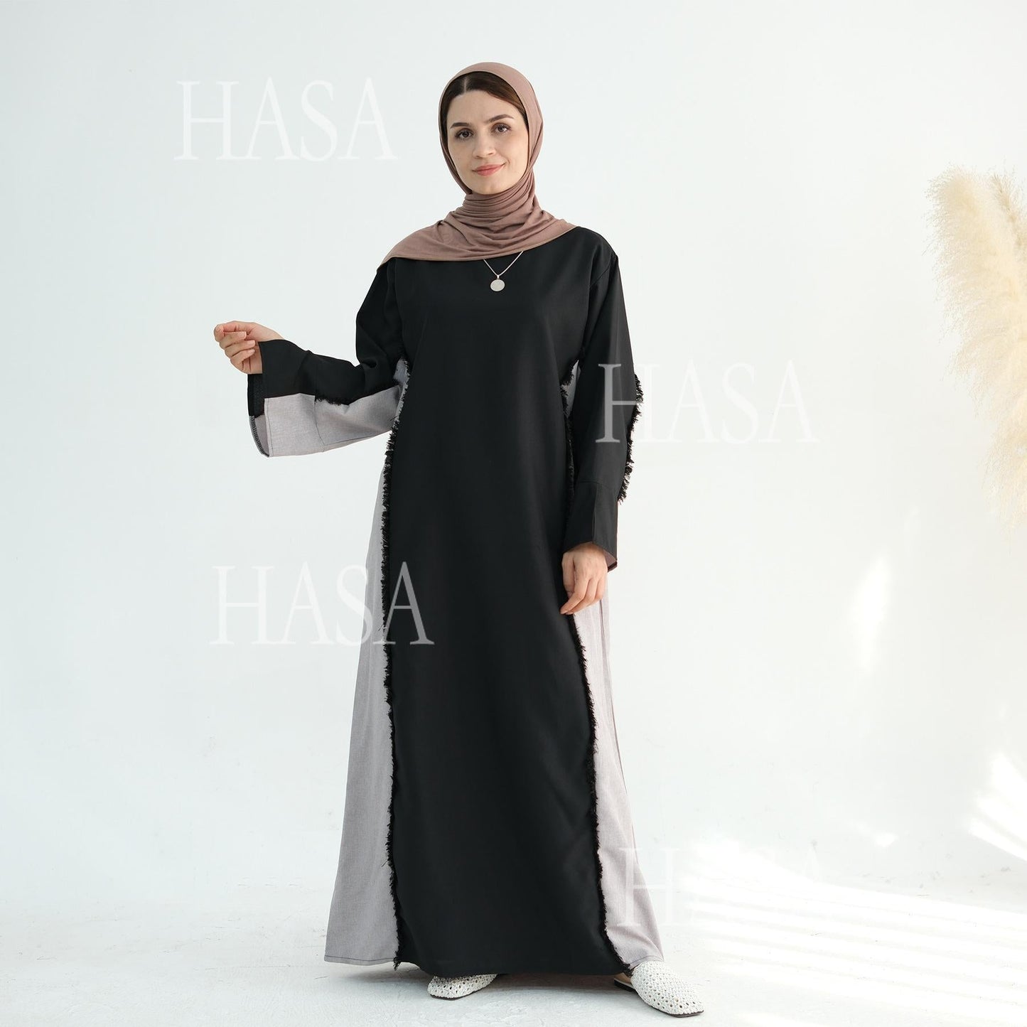 HA5606 Stylish Patchwork Robe - Cardigan and Dress (belt Pockets Only on Dress) party  wear red dress graduation  dress thick  thigh 2  part bow  outfits