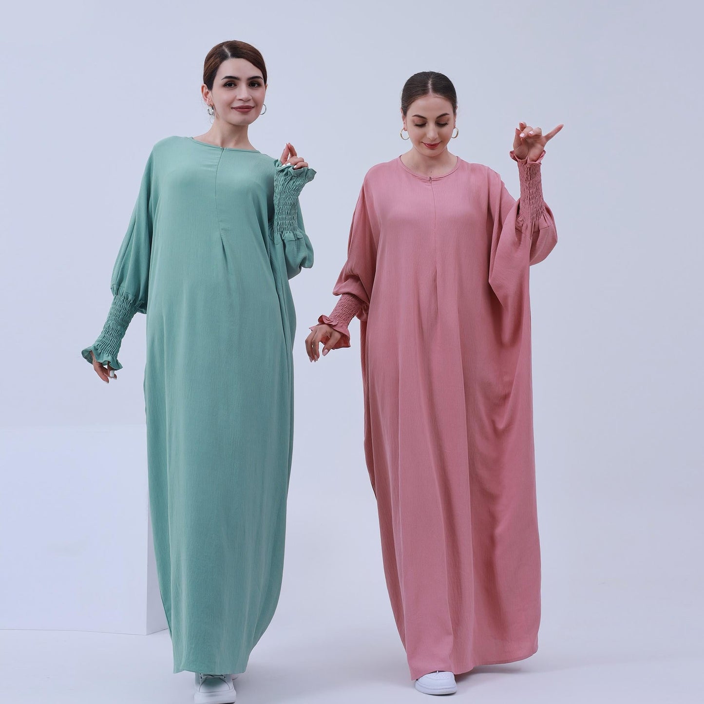 HAYA HAYA1003 Solid Bat Dress
