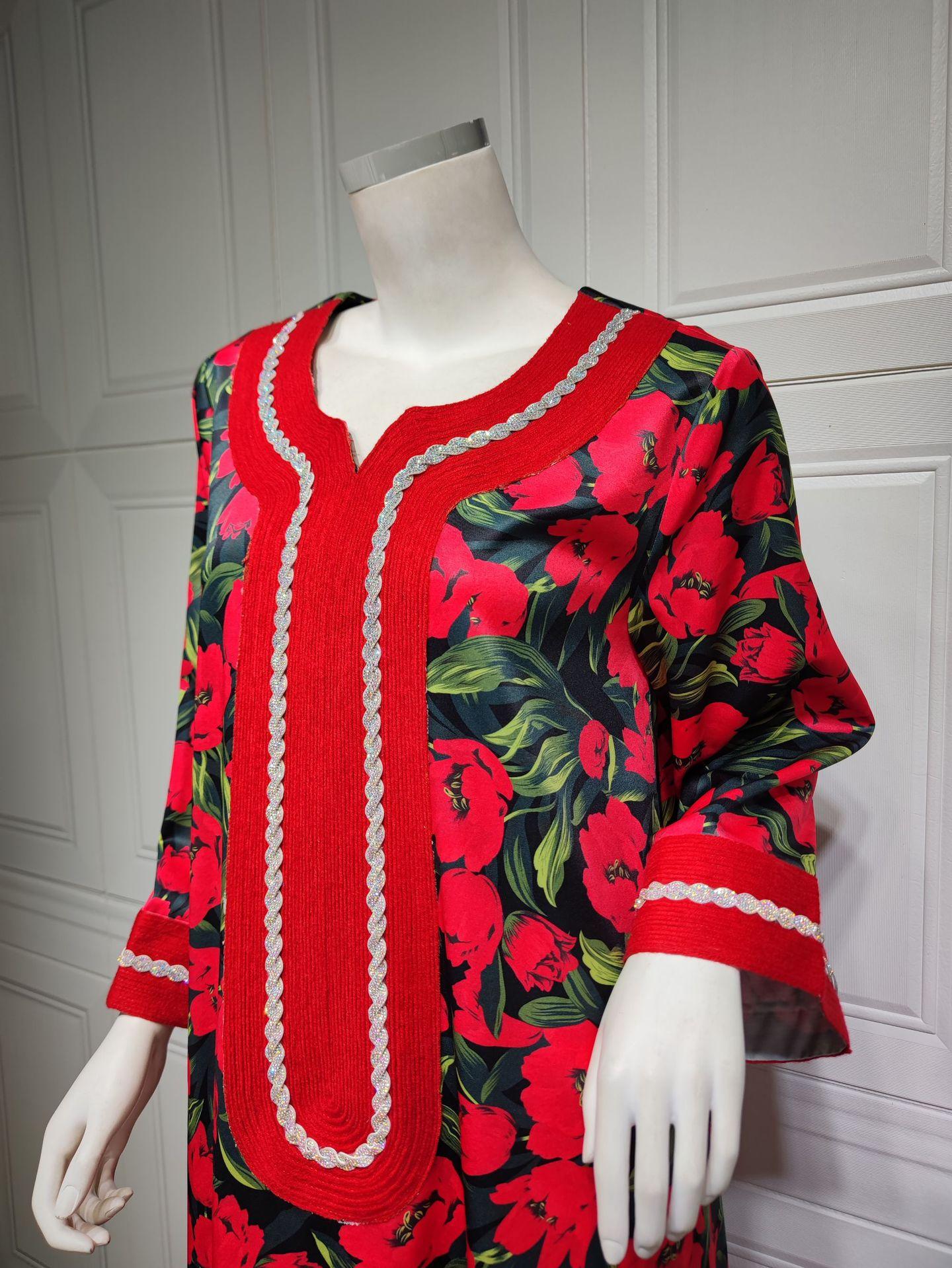 HAYA HAYA1072 Fashion New Product Hot Diamond Printed Dress