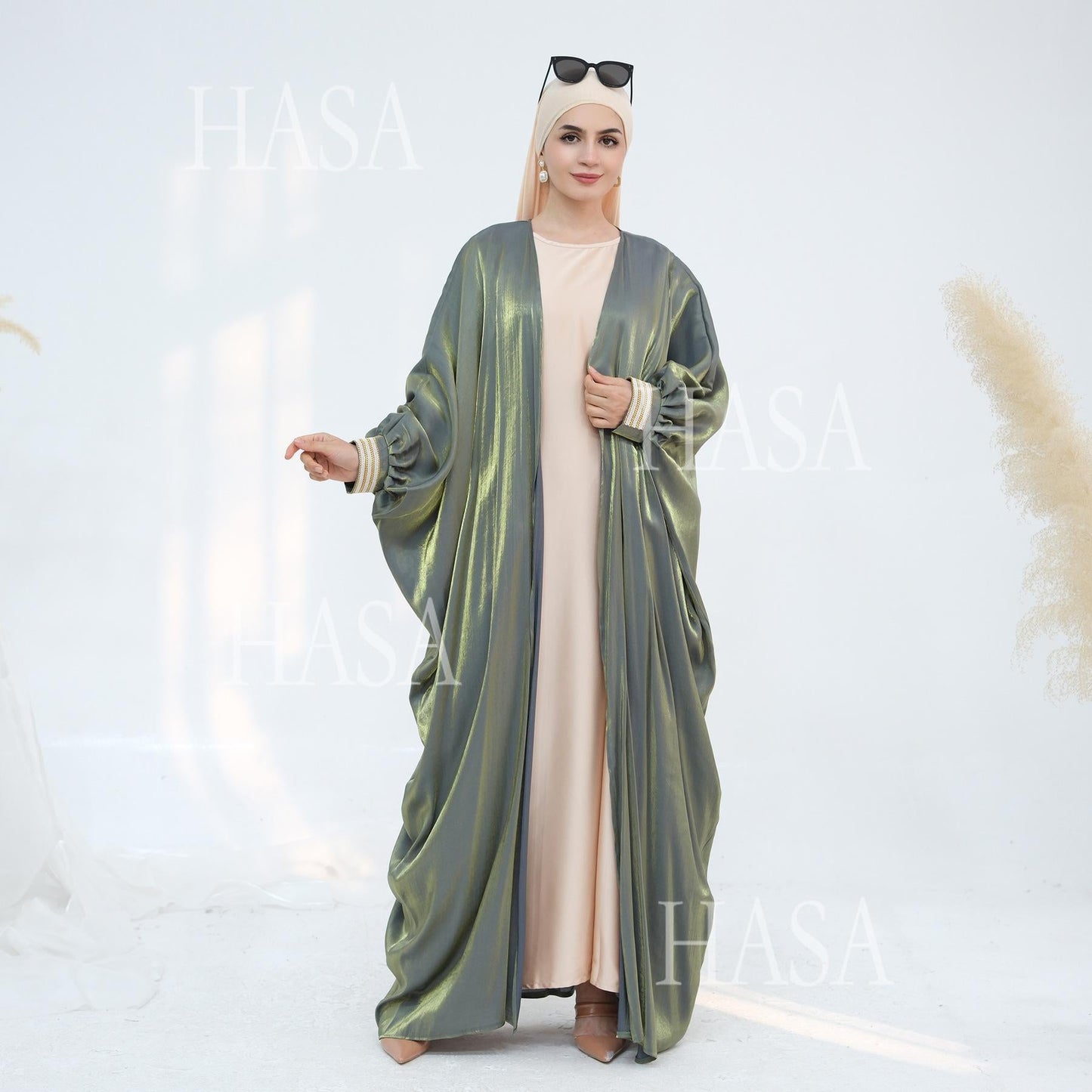 HA5873 Temperament Cardigan Long Coat Exquisite Trim To Create Elegant Style