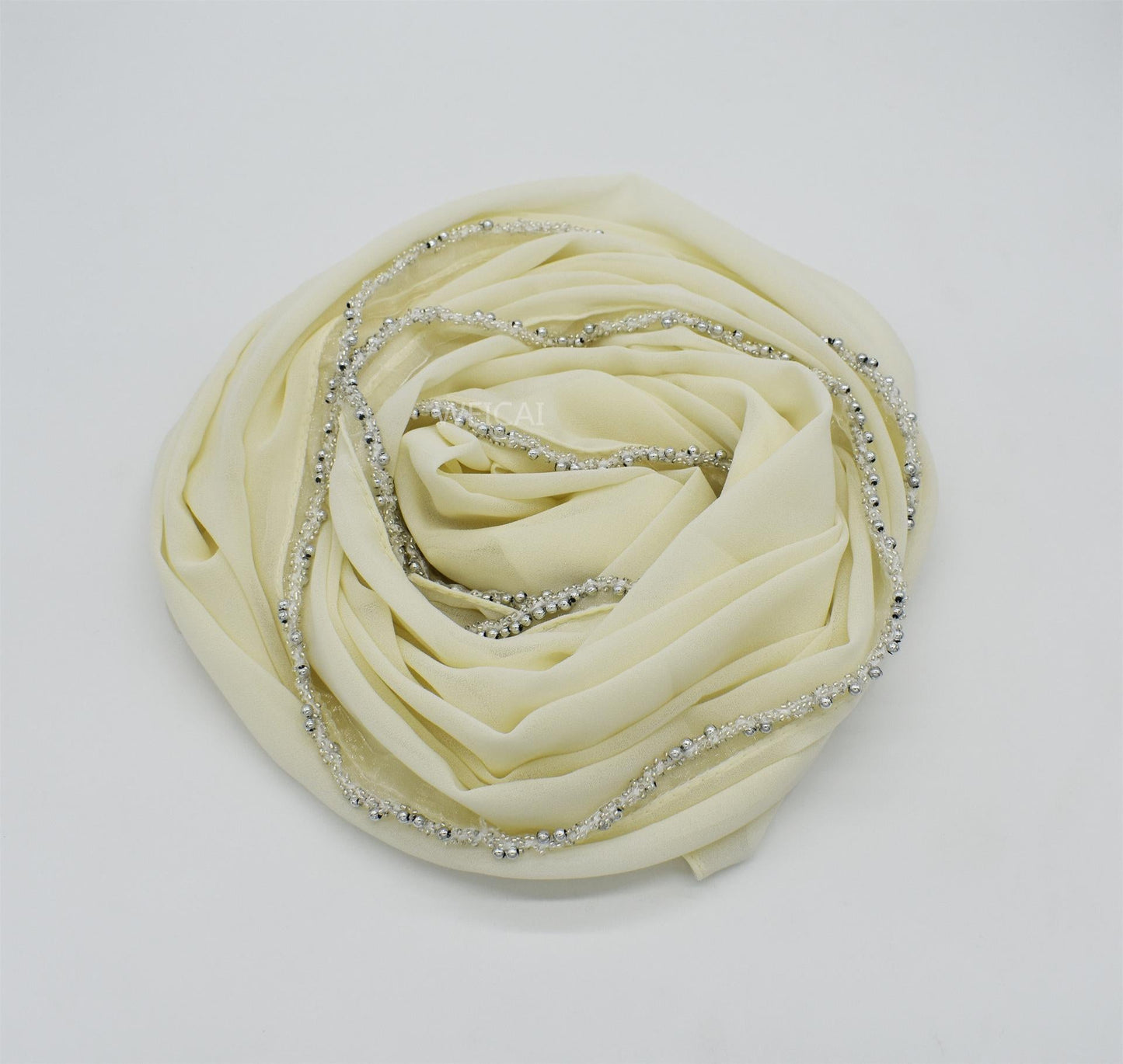 HAYA HA1117 Solid Chiffon Headband Hijab