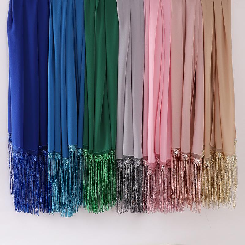 HAYA HA1139 Pearl Chiffon Scarf