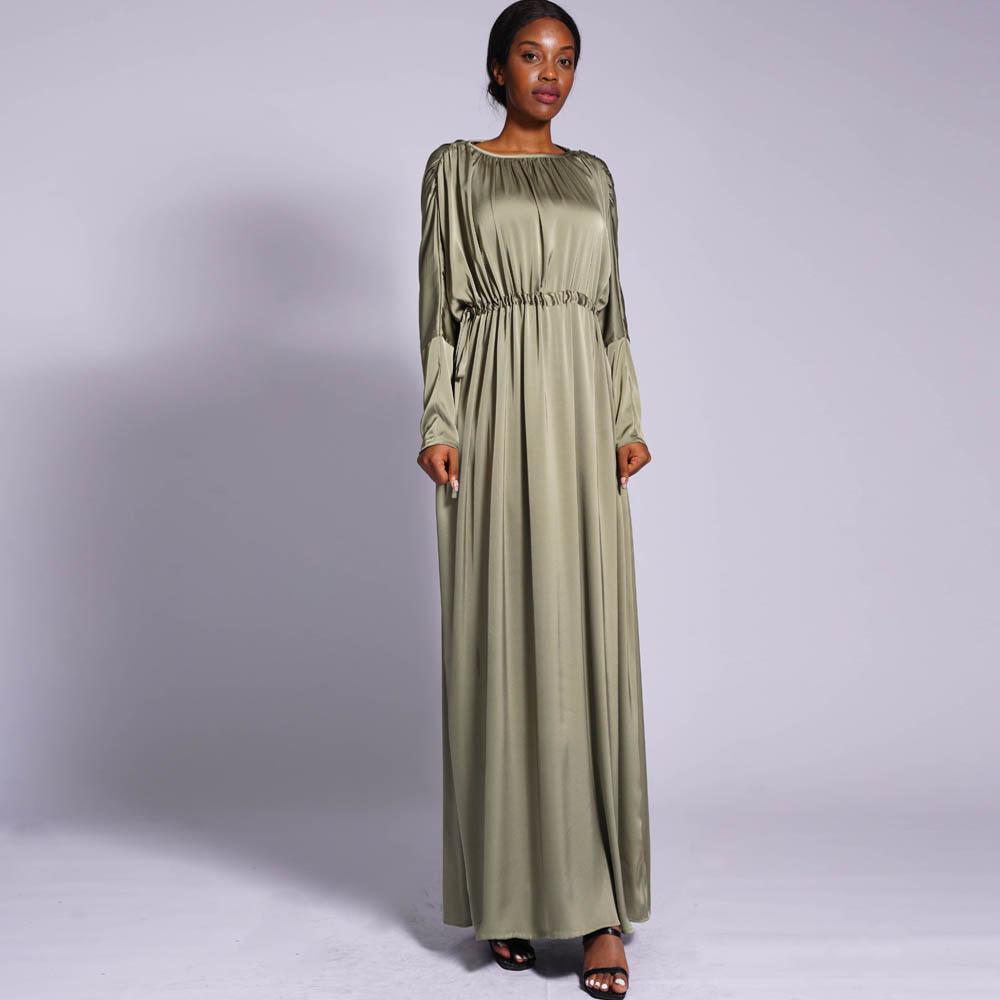 HAYA HAYA0435 Temperament Solid Color Raglan Dress