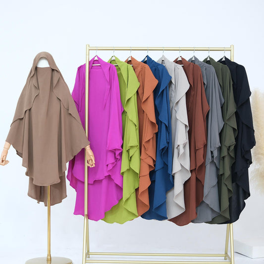 HA5441 Premium Multi-Color Solid Bandana - Loose Shawl Style circle  hijab