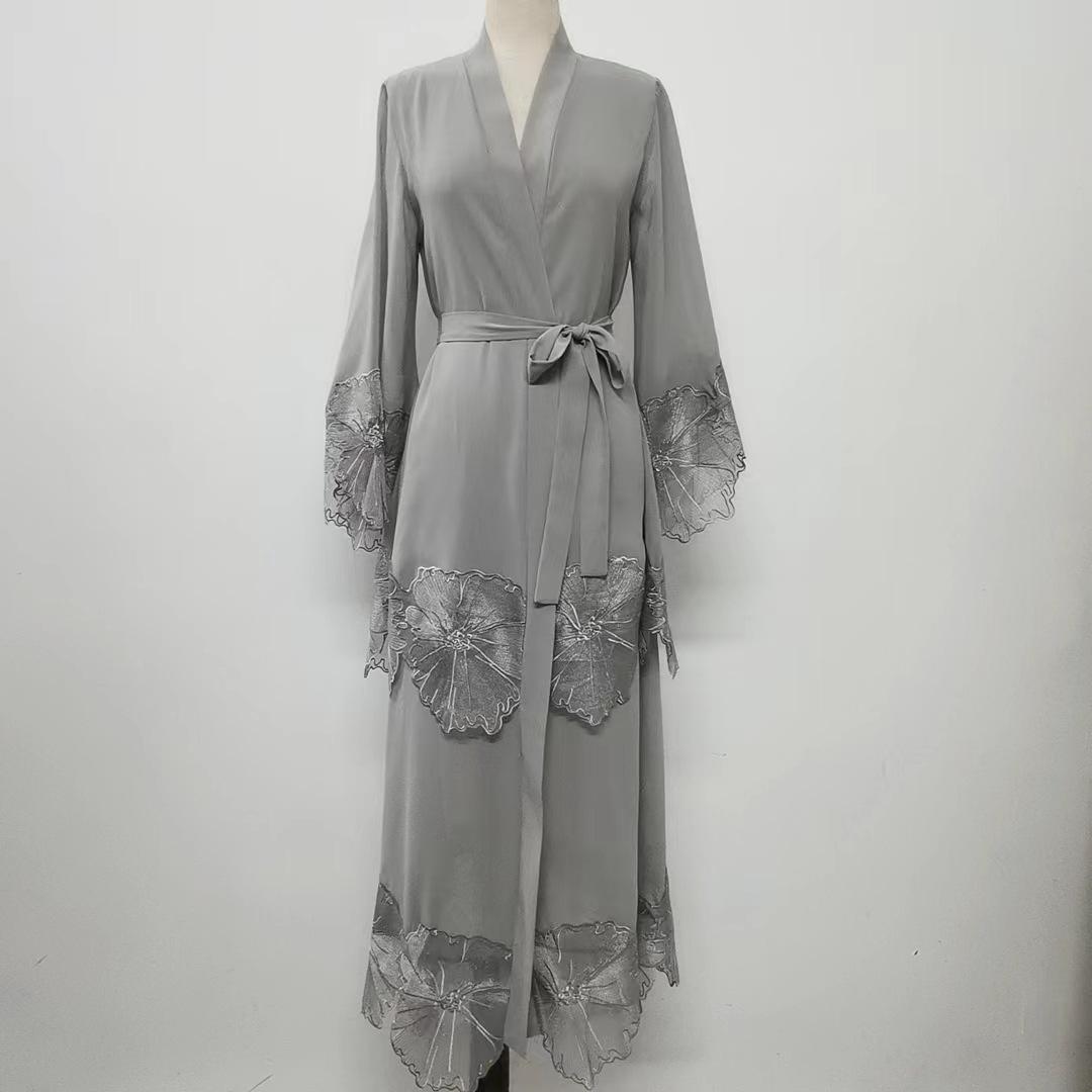 HAYA HAYA1025 1pcs Lace Embroidery Double-Layer Cardigan