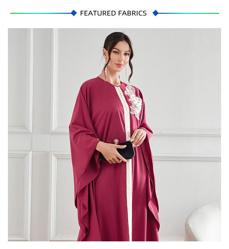 HAYA HAYA1087 New Style Elegant Decal Dress Robe