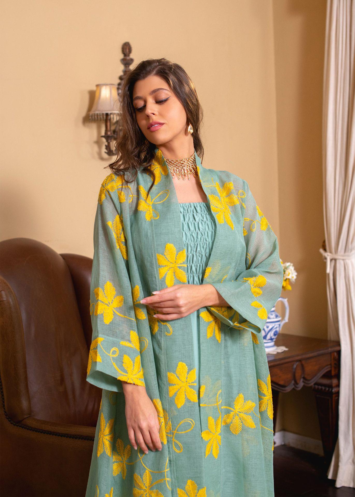 HAYA HAYA1076 2pcs Inner Dress  with Cardigan