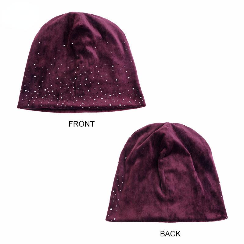 HAYA HA1091 Full Sky Star Diamond Muslim Headband Hat