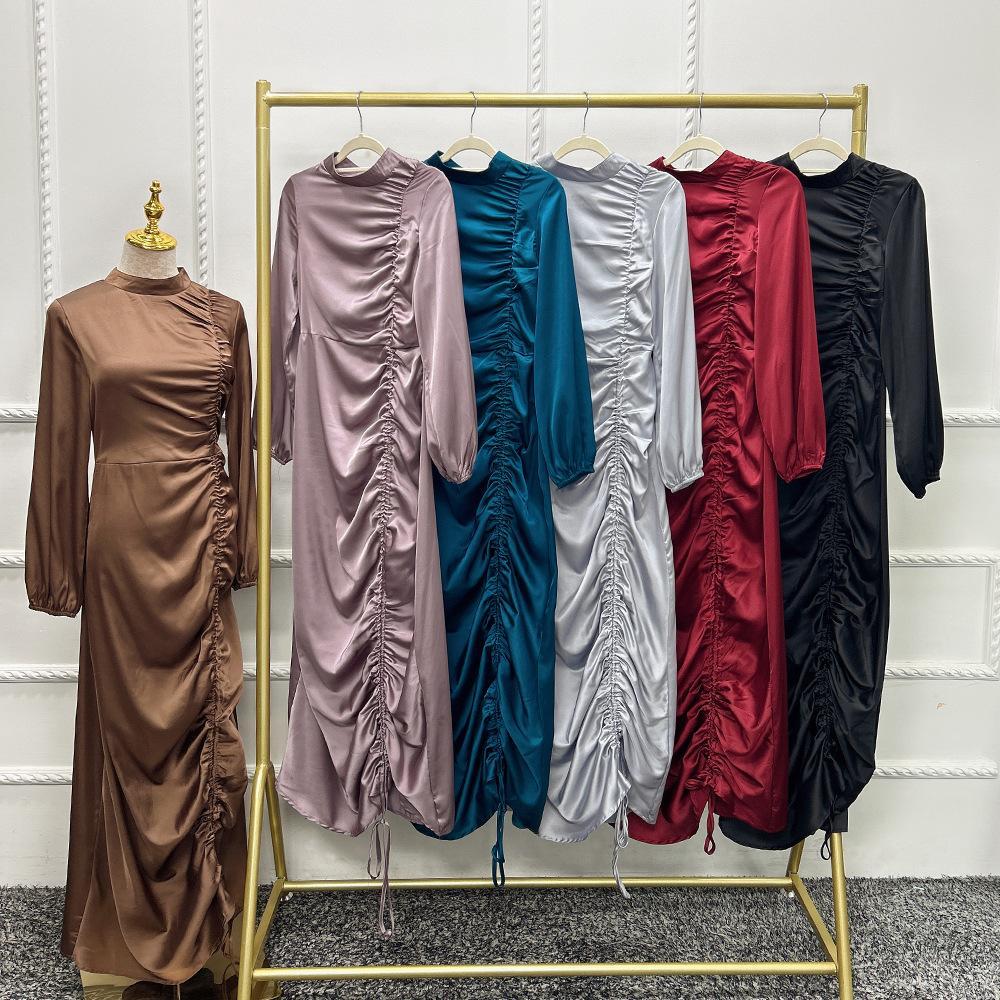 HAYA HAYA1045 Solid Color Large Robe Dress