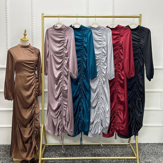 HAYA HAYA1045 Solid Color Large Robe Dress