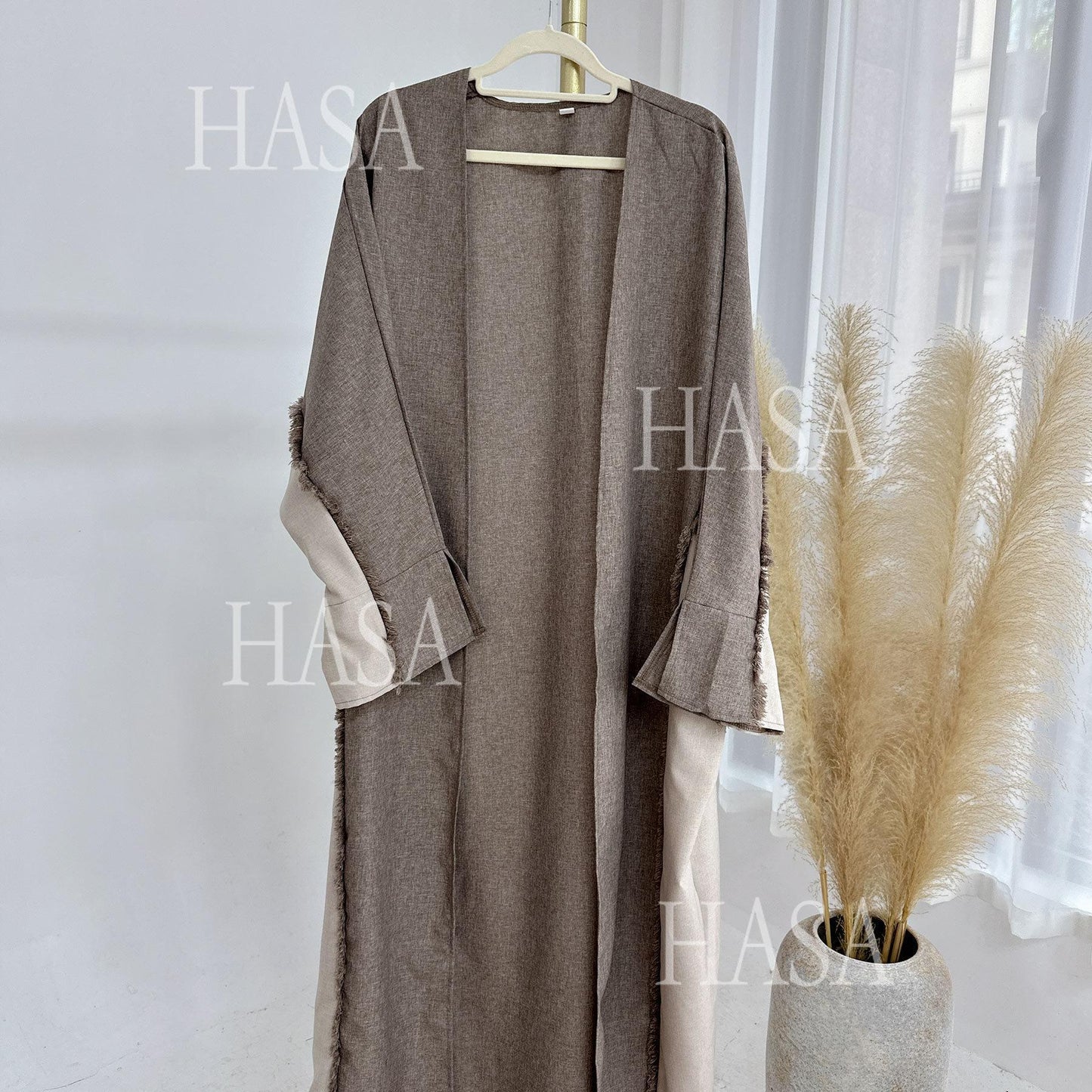 HA5606 Stylish Patchwork Robe - Cardigan and Dress (belt Pockets Only on Dress) party  wear red dress graduation  dress thick  thigh 2  part bow  outfits