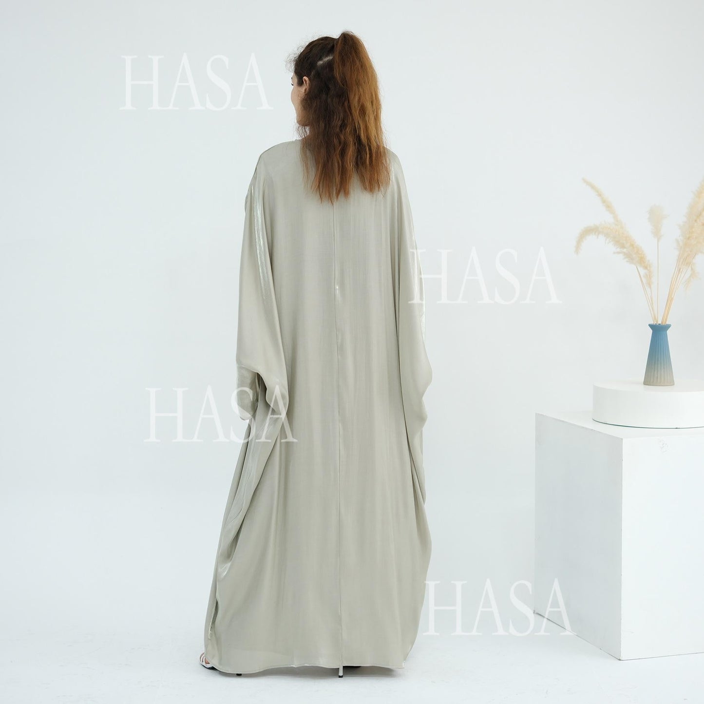 HA6530 Solid color simple two-piece long skirt suit