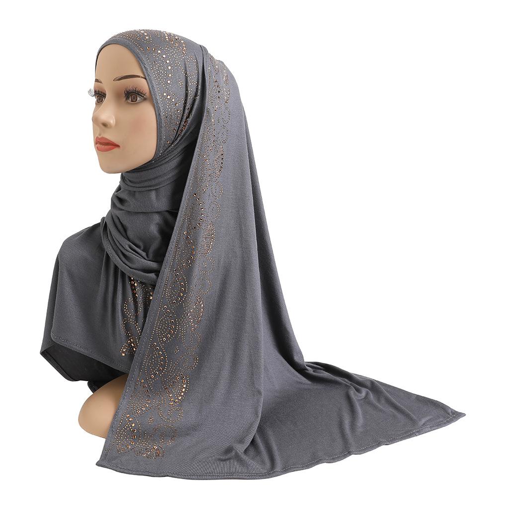 HAYA HA1144 Cotton Hot Gold Glass Diamond Headband