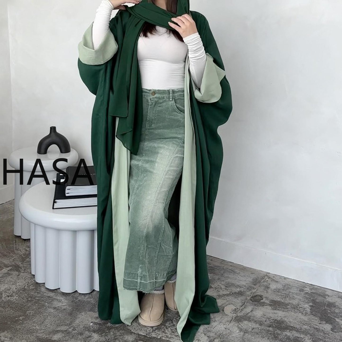 HASA HA4827 Reversible and versatile elegant robe