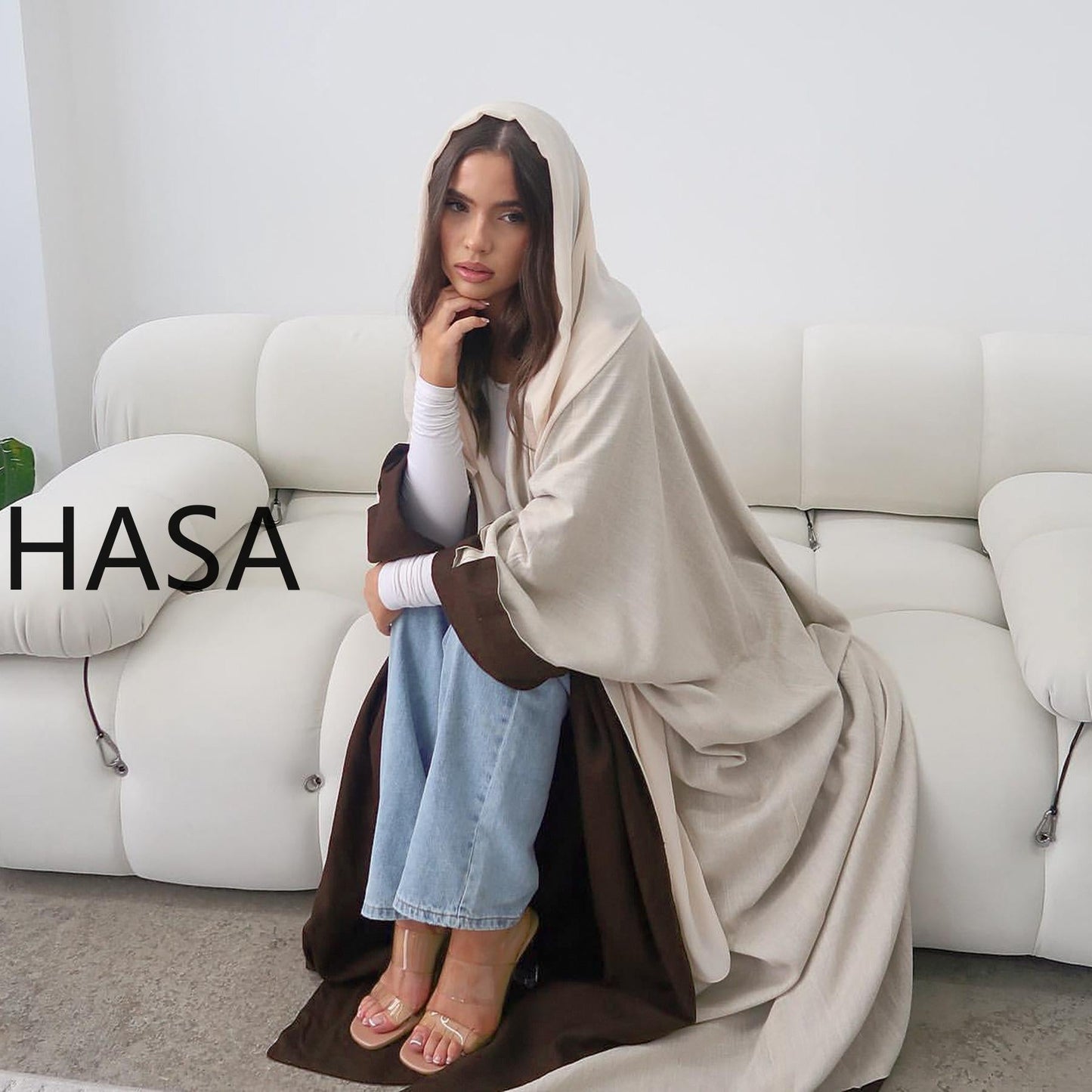HASA HA4827 Reversible and versatile elegant robe