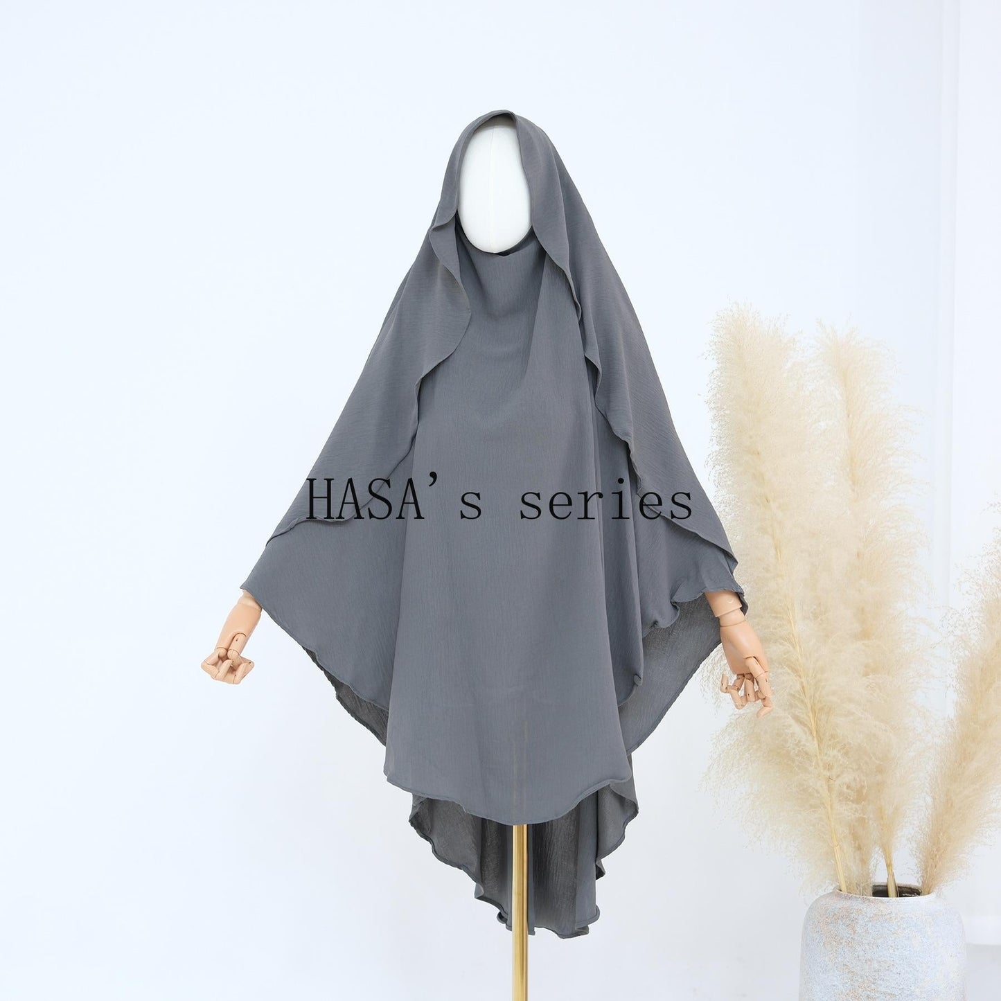 HA5441 Premium Multi-Color Solid Bandana - Loose Shawl Style circle  hijab