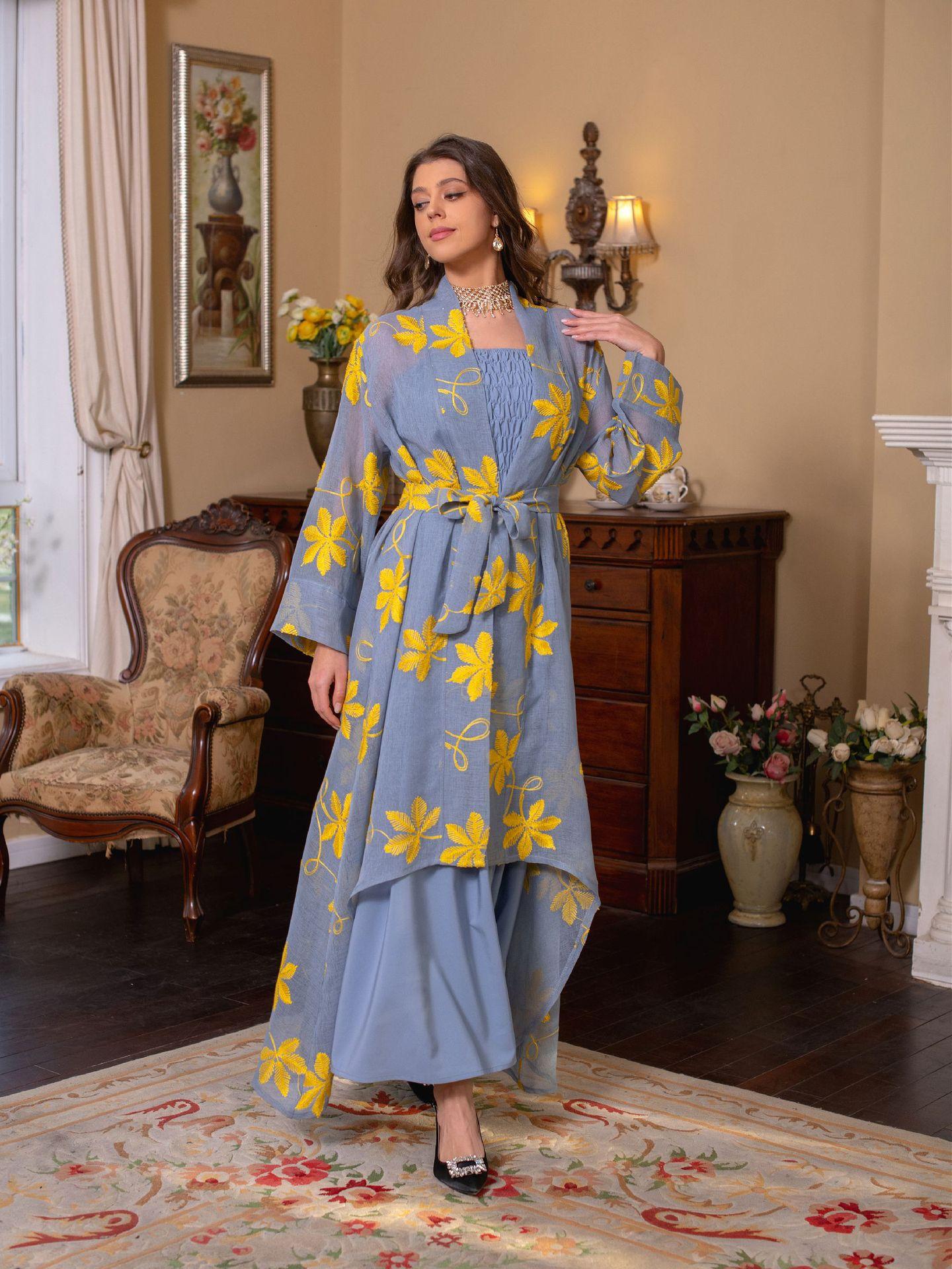 HAYA HAYA1076 2pcs Inner Dress  with Cardigan
