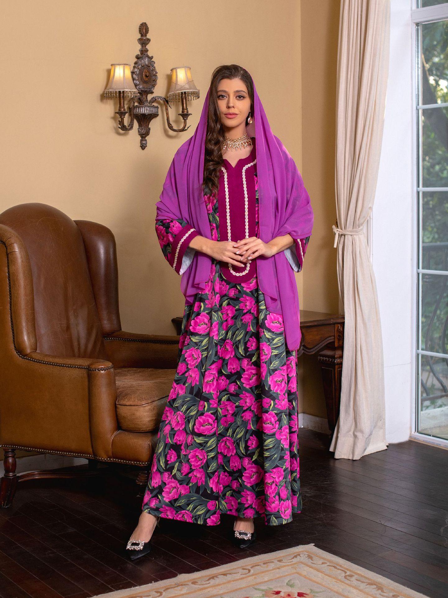 HAYA HAYA1072 Fashion New Product Hot Diamond Printed Dress