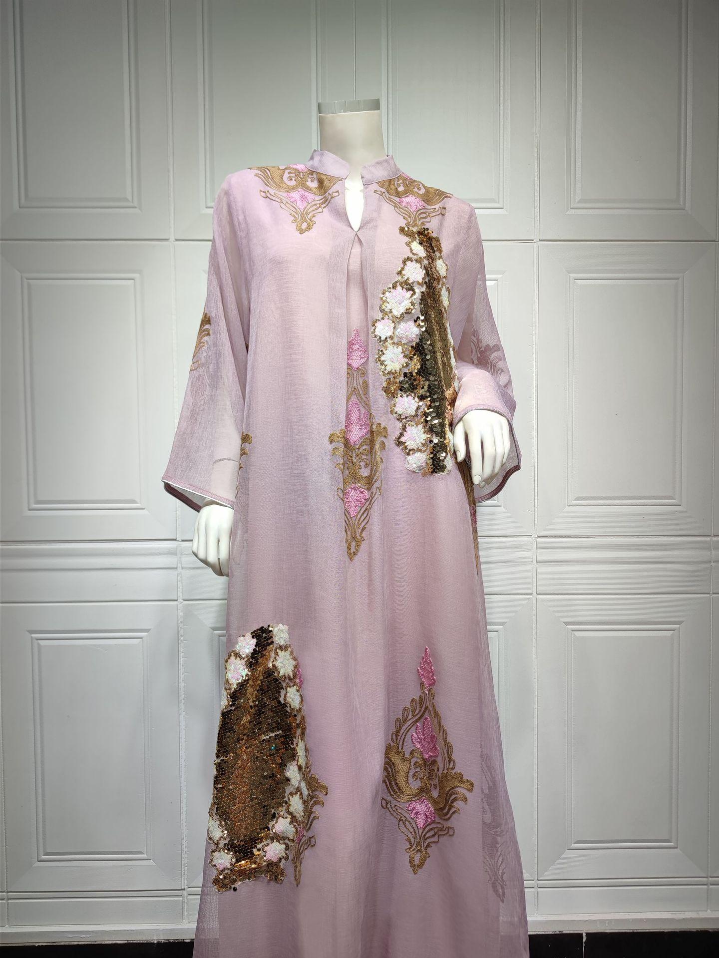 HAYA HAYA0443 Muslim Embroidered Dress