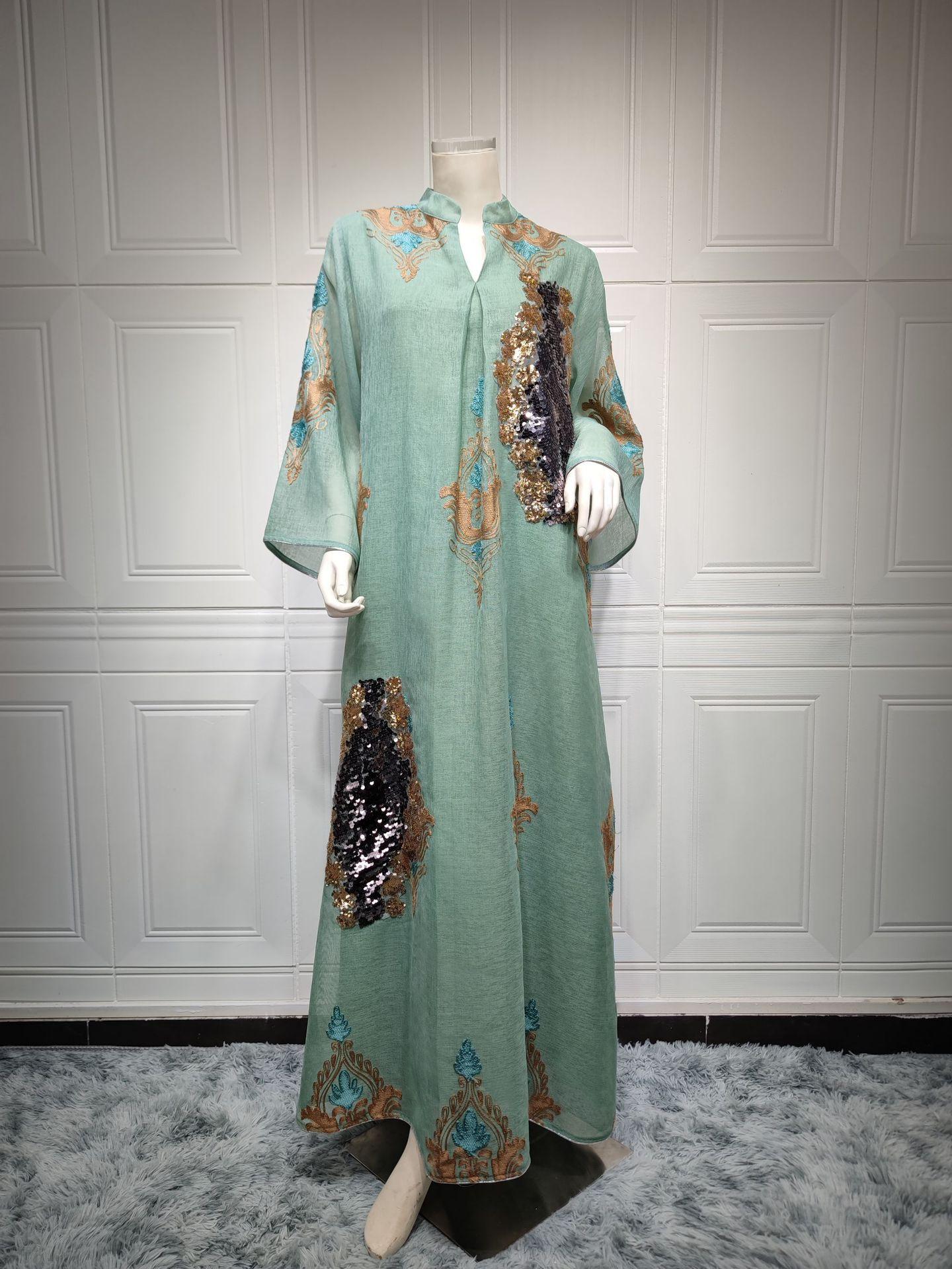 HAYA HAYA0443 Muslim Embroidered Dress
