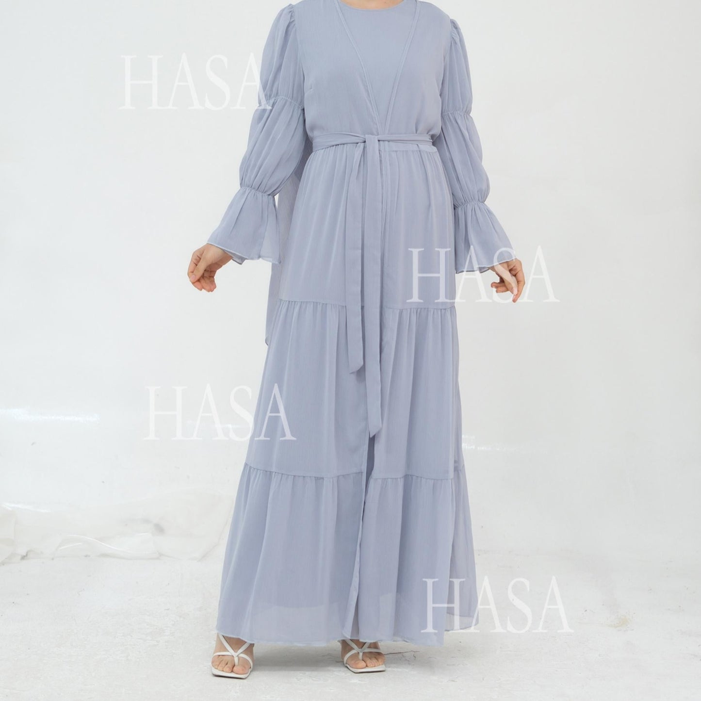 HA5881 Simple Two-piece Suit, A Dress Combination That Combines Comfort and Elegance closed abayas