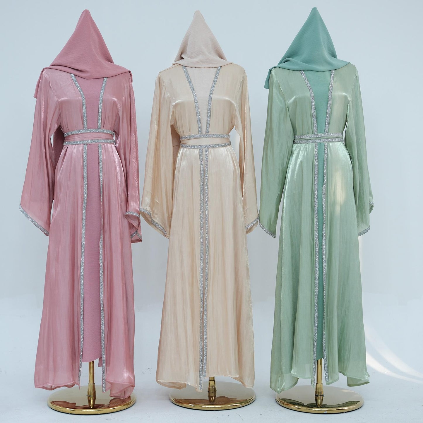 HAYA HA1185 3pcs Set Cardigan+Inner Dress+Hijab