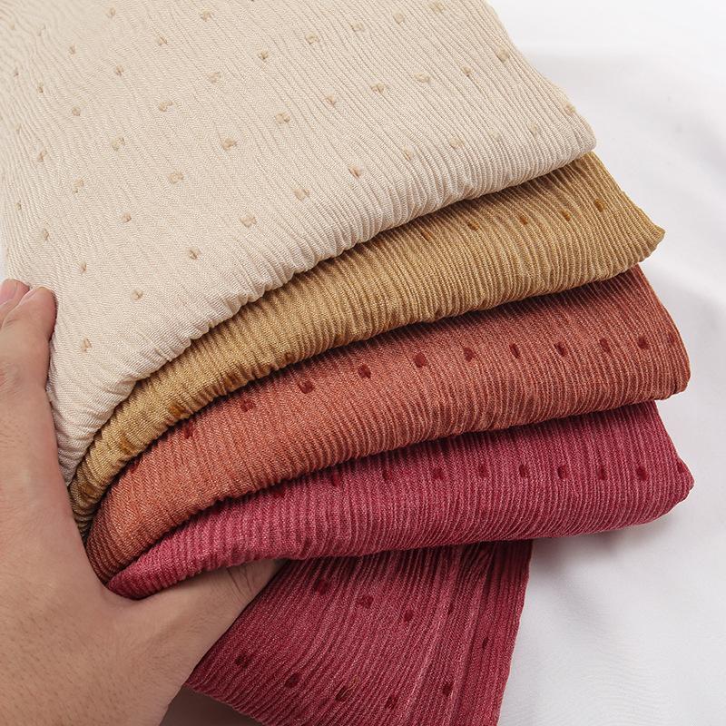 HAYA HA1122 Pure Color Cotton and Linen Long Scarf