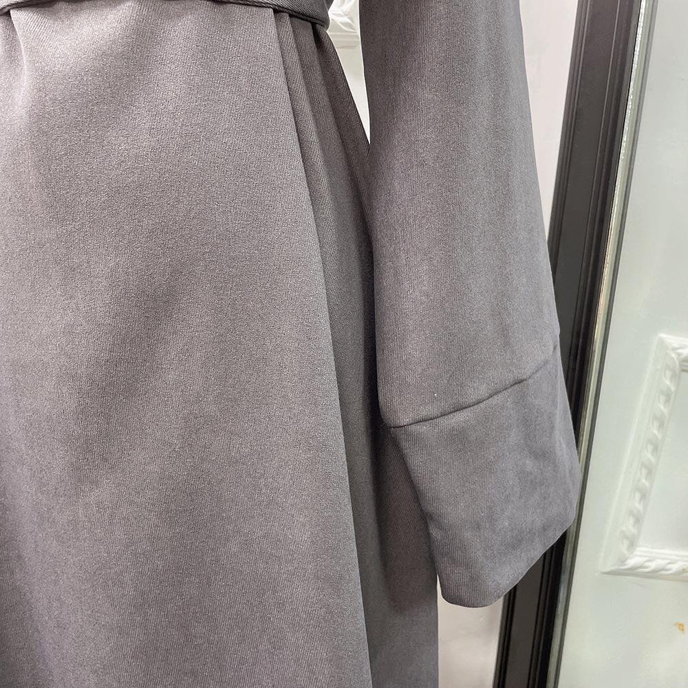 HAYA HAYA1011 Solid Color Tunic Dress