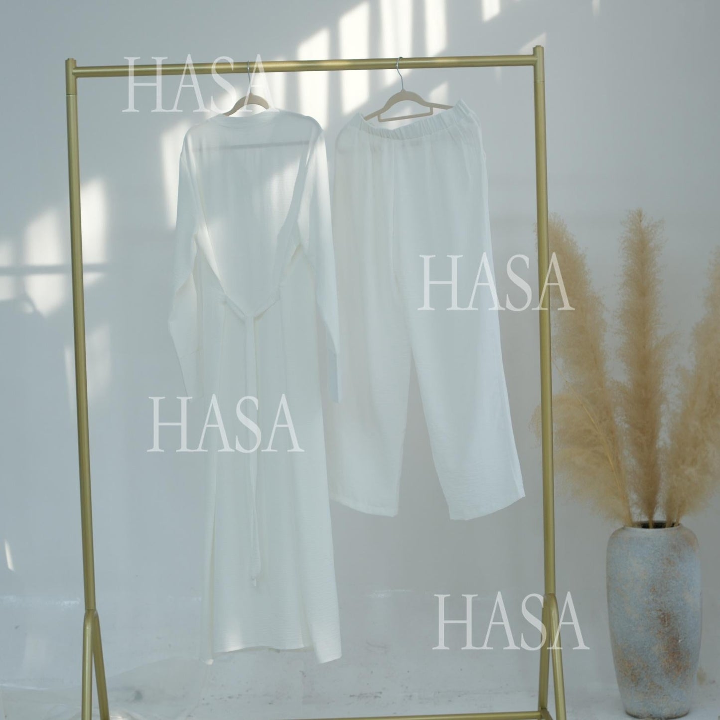 HASA HA5869 Summer Cool Two-piece Suit-multi-color Button Design