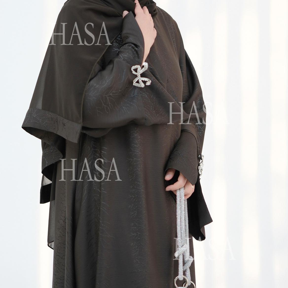 HA5867 Bow-knot Cuff Long Skirt | Elegant and Radiant