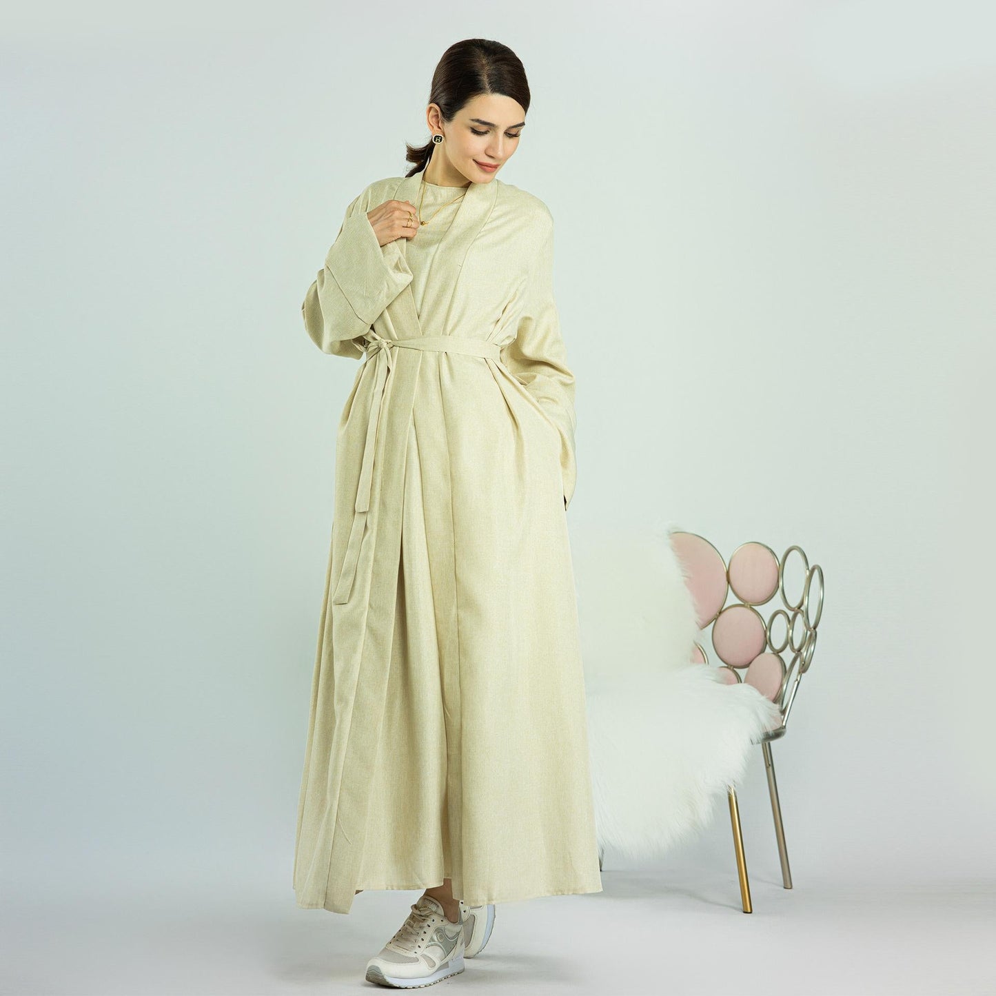 HAYA HAYA0710 2pcs Set Cardigan+Inner Dress