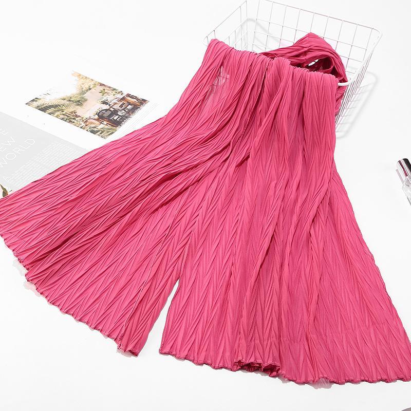 HAYA HA1137 Pearl Chiffon Baotou Scarf