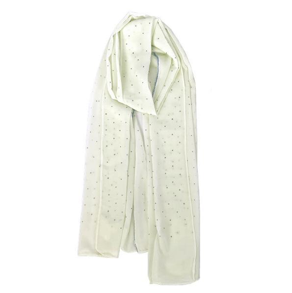 HAYA HAYA1063 Pearl Chiffon Diamond Headband