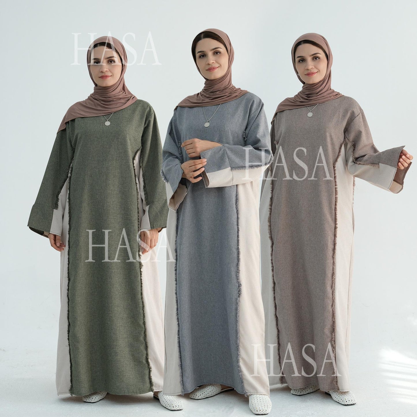 HA5606 Stylish Patchwork Robe - Cardigan and Dress (belt Pockets Only on Dress) party  wear red dress graduation  dress thick  thigh 2  part bow  outfits
