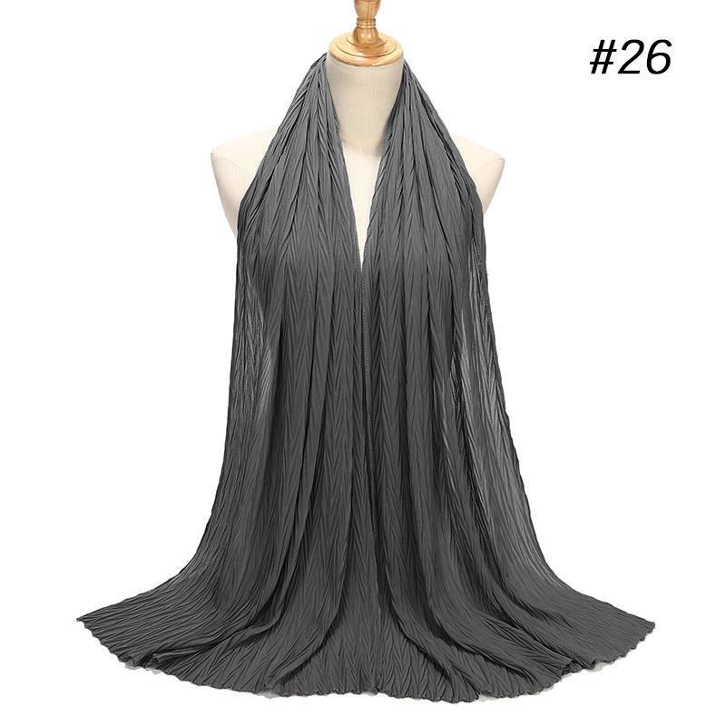 HAYA HA1137 Pearl Chiffon Baotou Scarf