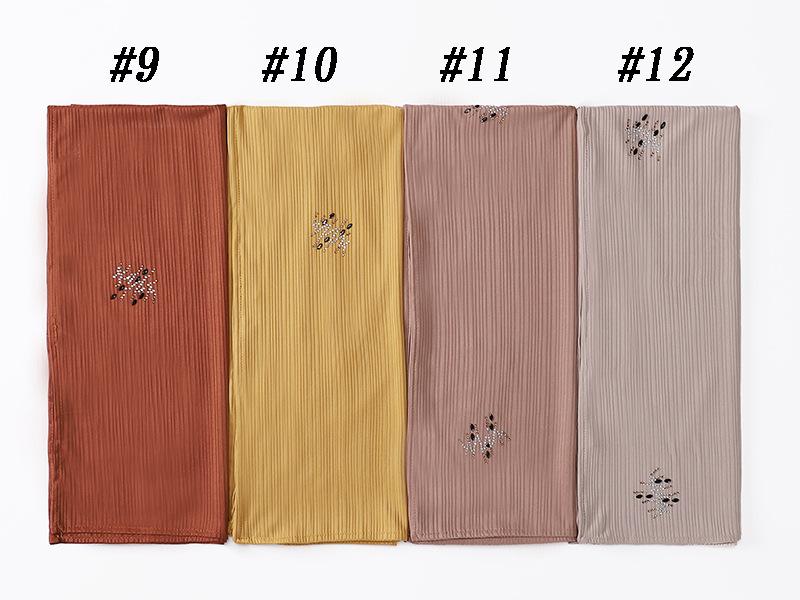 HAYA HA1133 New Striped Hot Drilling Headscarf