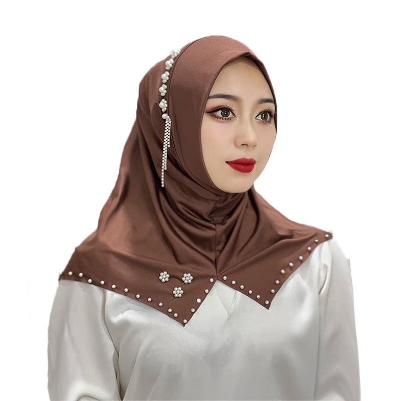 HAYA HA1110 Monochrome Beaded Flower Headband
