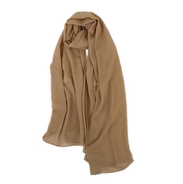 HAYA HAYA1063 Pearl Chiffon Diamond Headband