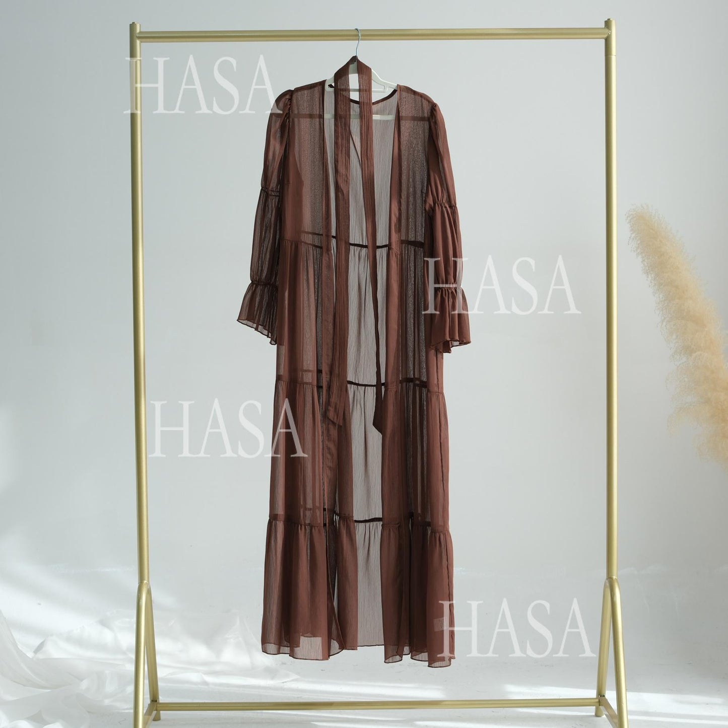 HA5880 Chiffon Texture Layered Design, A Two-way Dress Suitable for Both Daily and Formal Occasions