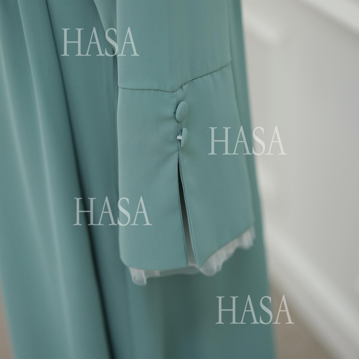 HASA's series HA6507 Simple style spliced lace robe dress (headscarf not included)