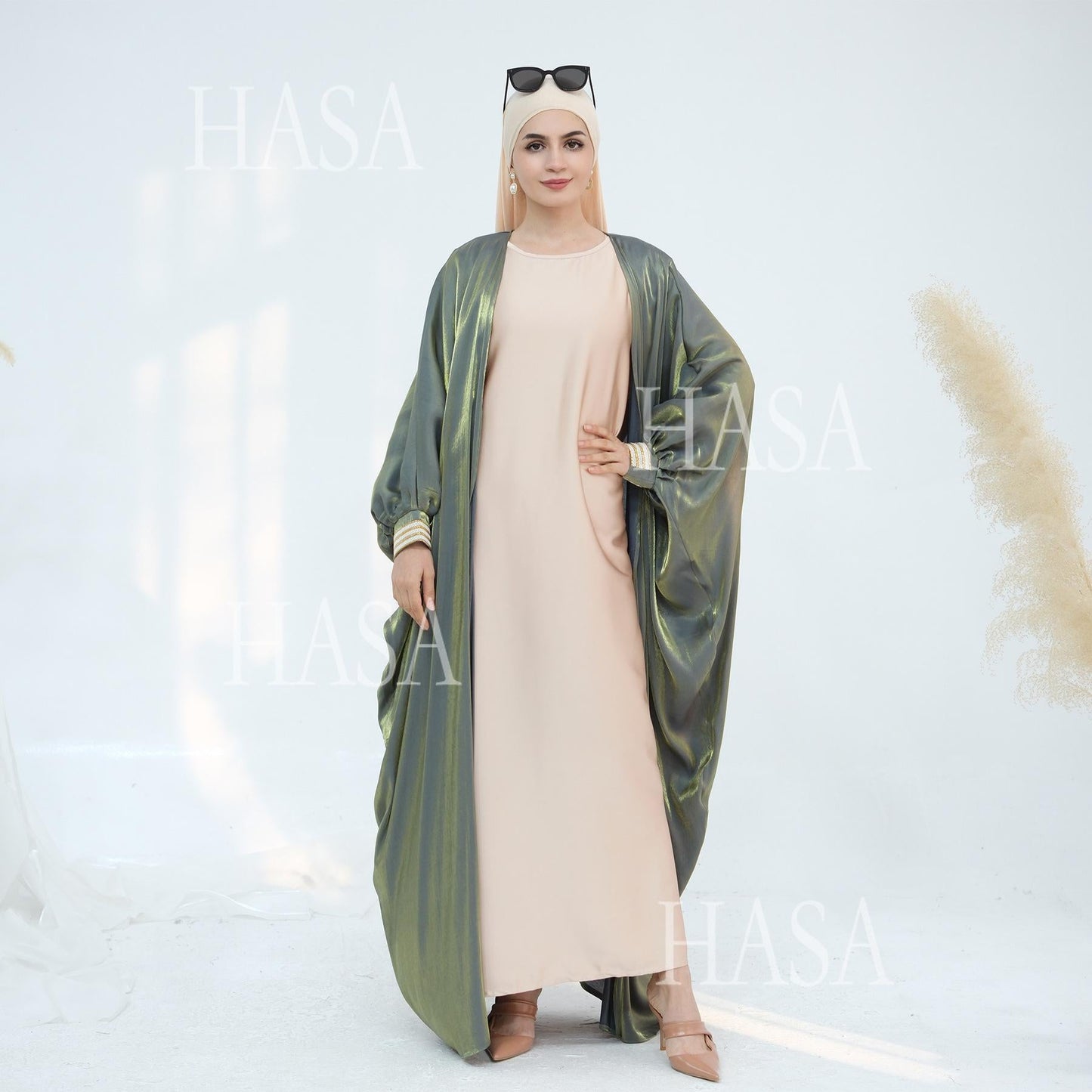 HA5873 Temperament Cardigan Long Coat Exquisite Trim To Create Elegant Style