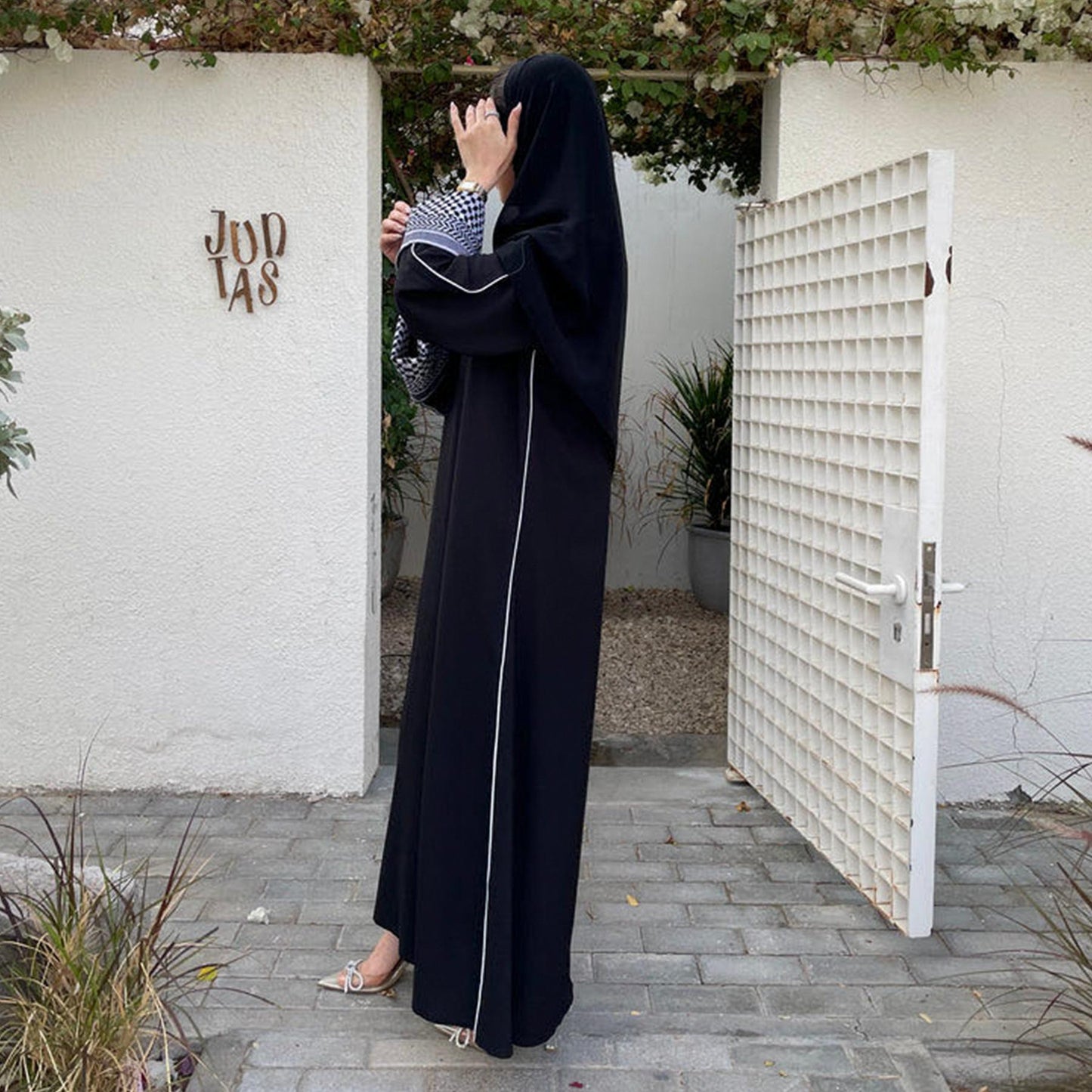 HAYA HA1181 Patchwork Elegant Abaya